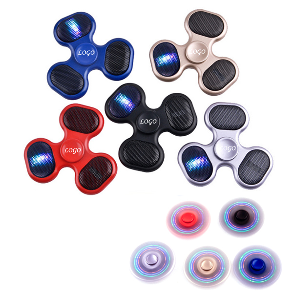 fidget spinner with bluetooth speaker and lights