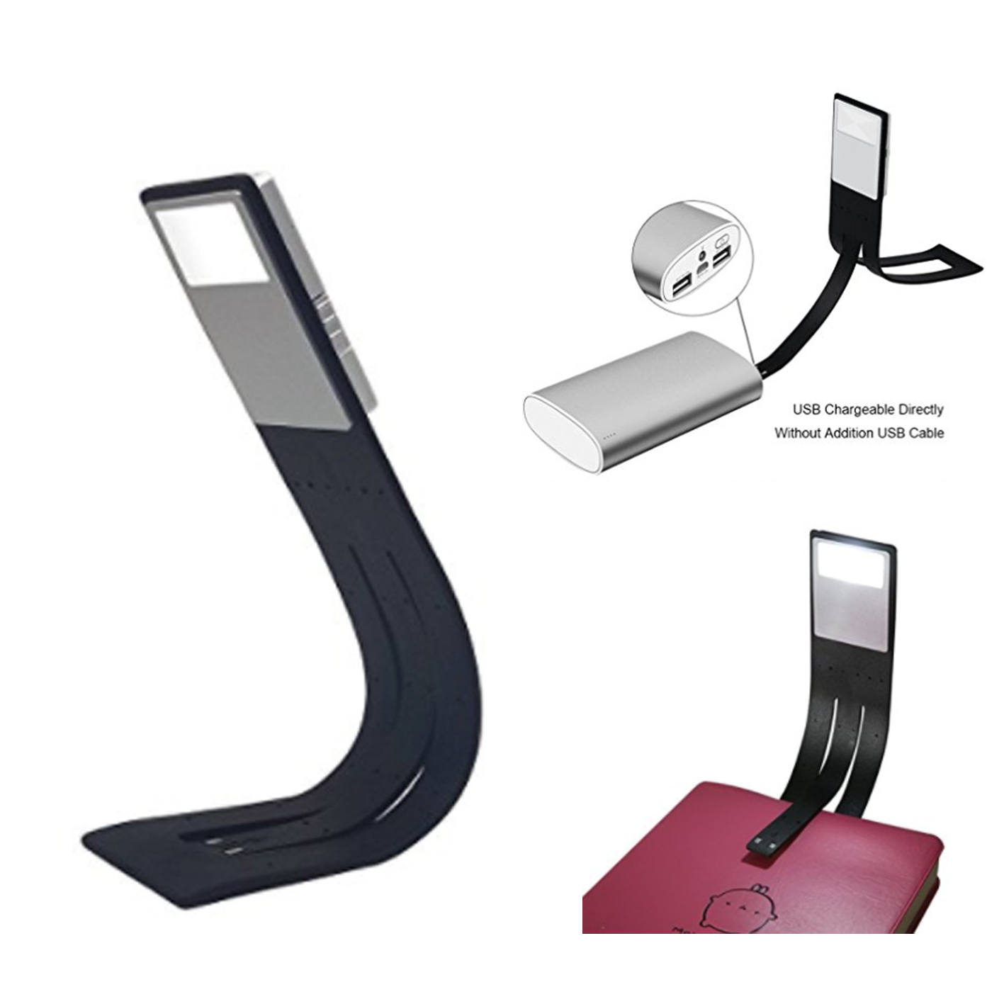 usb rechargeable bookmark light