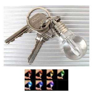 Light Bulb LED Flashlight with Keychain