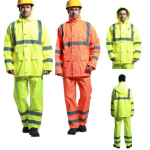 High-visibility Reflective Safety Raincoat(S-L)