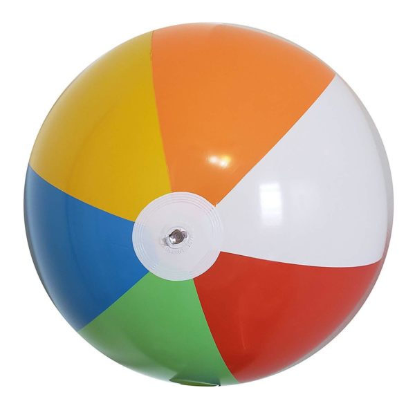 6" Two Tone Beach Ball - Image 2