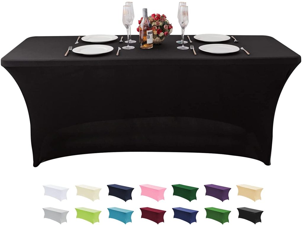 6ft black Table cover