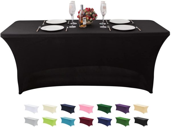 8ft black Table cover
