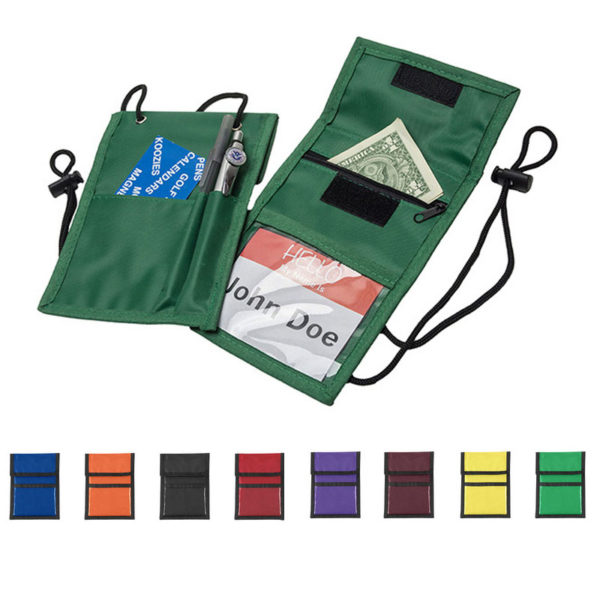Nylon Multifunction Neck Wallet Badge Holder - Image 3