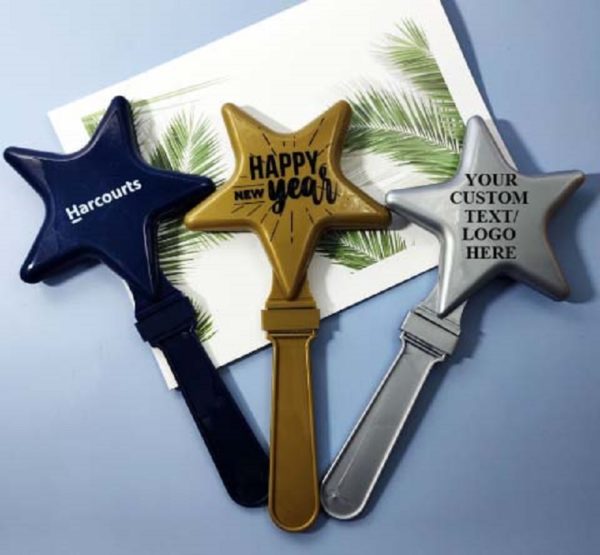 Star Shape Plastic Hand Clapper - Image 2