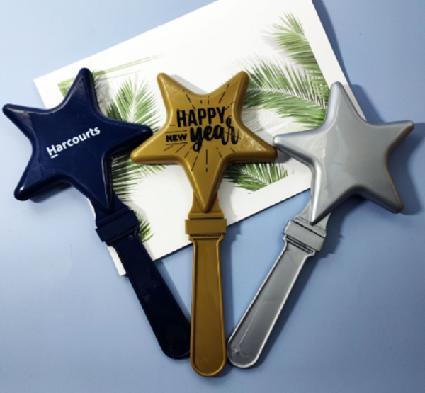 Star Shape Plastic Hand Clapper