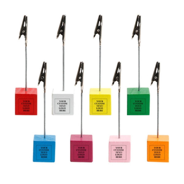 Wood Cube Memo Holder - Image 2