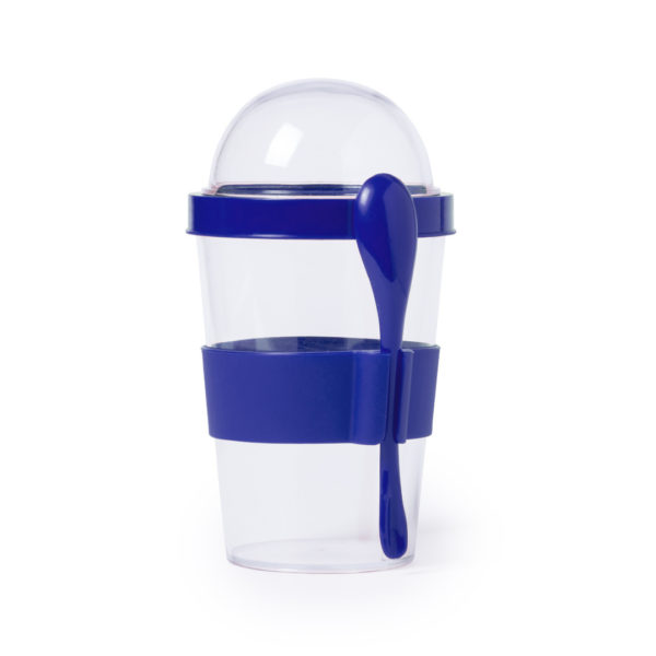 Plastic Yogurt Container With Spoon - Image 4