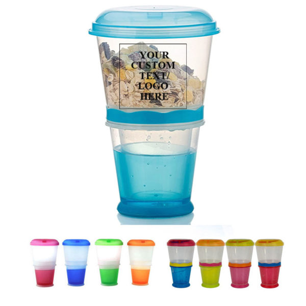 Portable Yogurt and Travel To-Go Food Storage With Spoon - Image 3