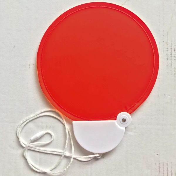 Pop Up Foldable Hand Fan w/ Strap - Image 2
