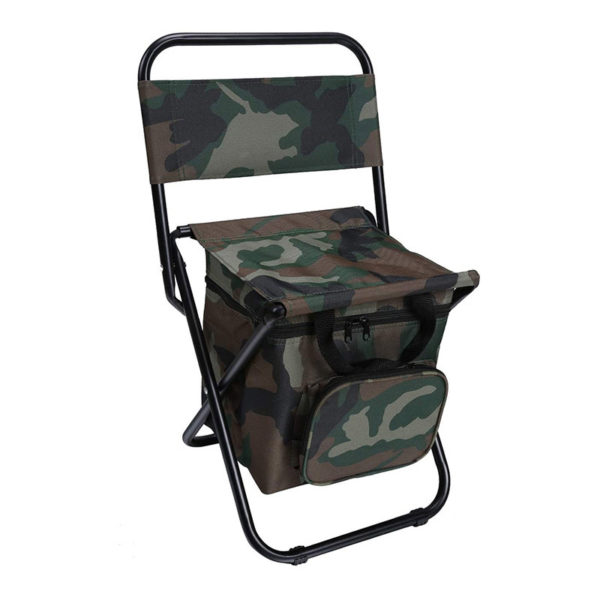Portable Foldable Camping Chair with Cooler Bag - Image 5
