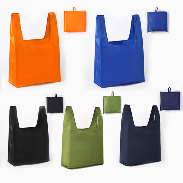 Portable Folded Shopping Grocery Tote Bag - Image 2