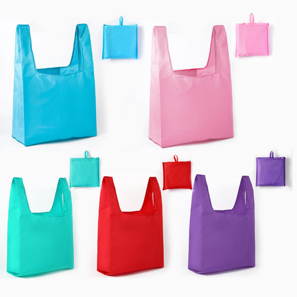 Portable Folded Shopping Grocery Tote Bag - Image 3