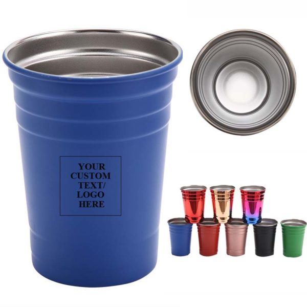 16 oz. Stainless Steel Beer Solo Party Cups