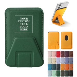 Cell Phone Wallet PU Leather Credit Cards Holder