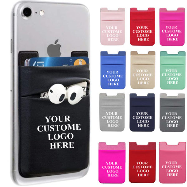 Stretchy Lycra Phone Wallet Stick Card Holder - Image 2