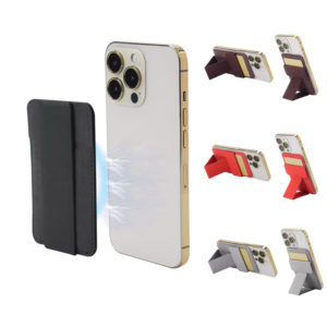 PU Invisible Kickstand Phone Wallet & Stand