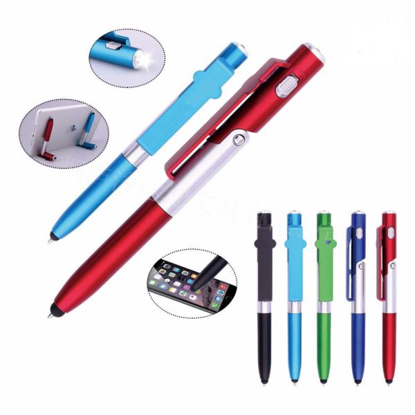 4-in1 Phone Stand LED Flashlight Stylus Pen - Image 2