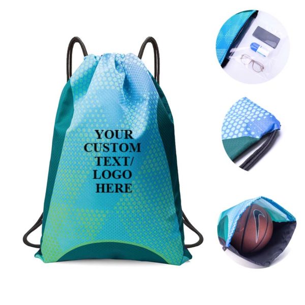 Water Resistant String Backpack - Image 2