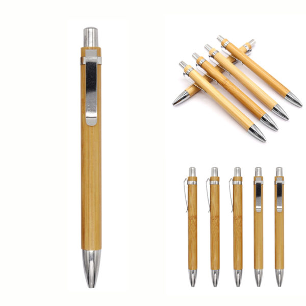 Bamboo Click Action Ballpoint Pen - Image 2