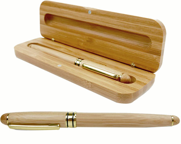 2 Bamboo Stylus Pen Pencil with Box Set - Image 2