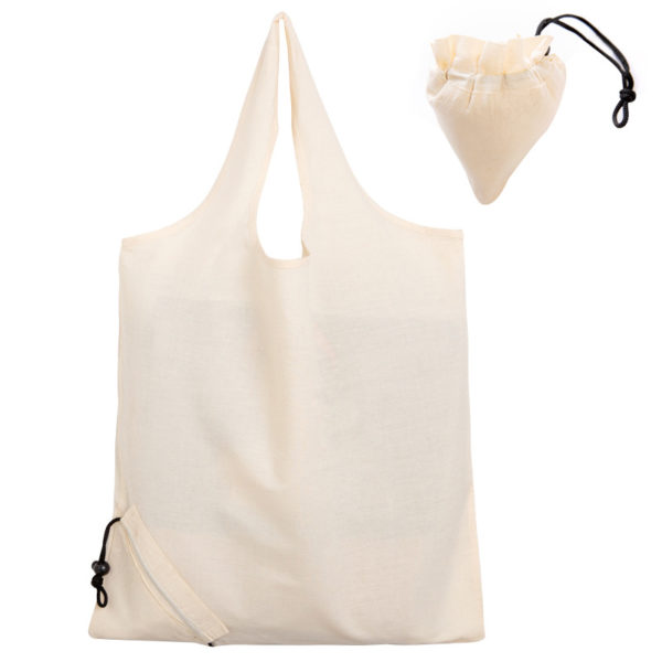 Cotton Reusable Foldable Shopping Grocery Bags - Image 2