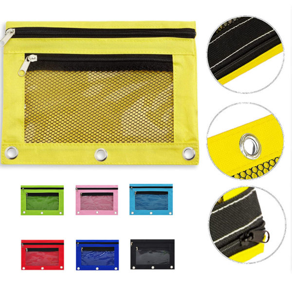 Three Ring Zipper Pencil Pouch - Image 2