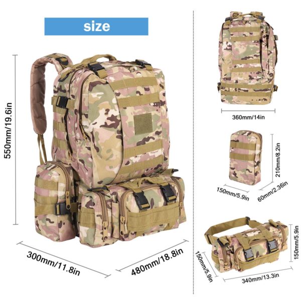 55L Combined Backpack - Image 4
