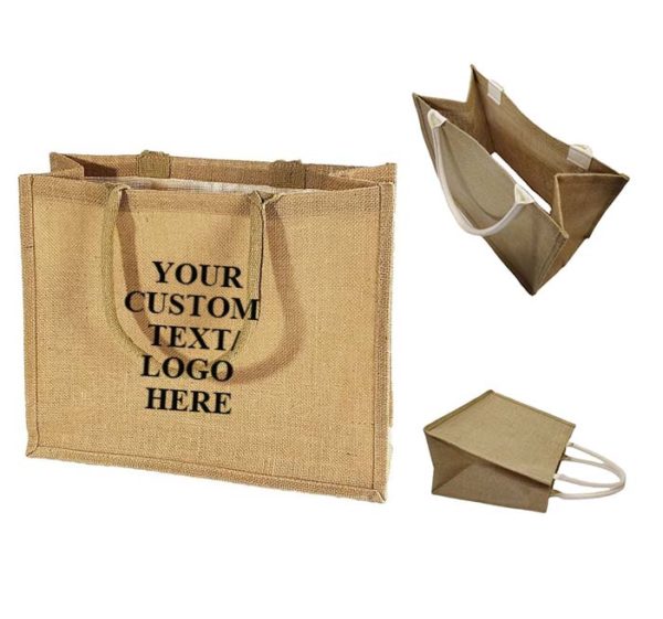 Wholesale Jute Tote Bags W/ Deep Gusset