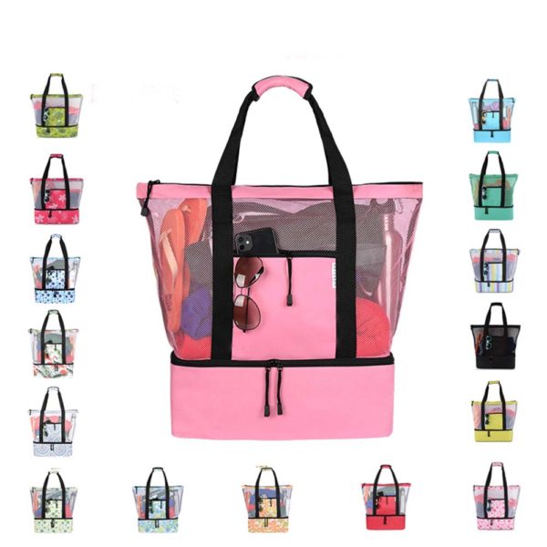 Picnic Beach Bag with Detachable Insulated Cooler - Image 2