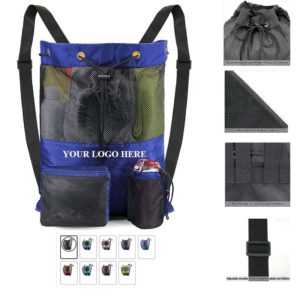 Gym Backpack Drawstring Mesh Bag