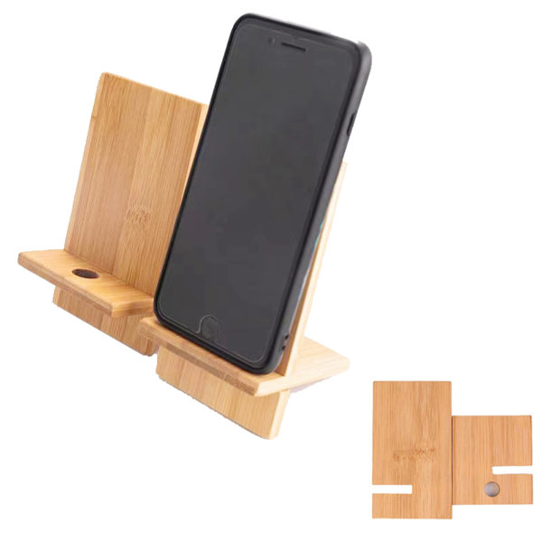 Bamboo Portable Phone Stand - Image 2