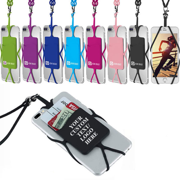 Silicone Lanyard With Card Sleeve
