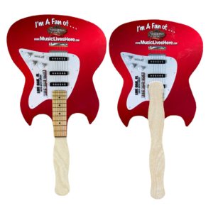Guitar Sandwich Hand Fan