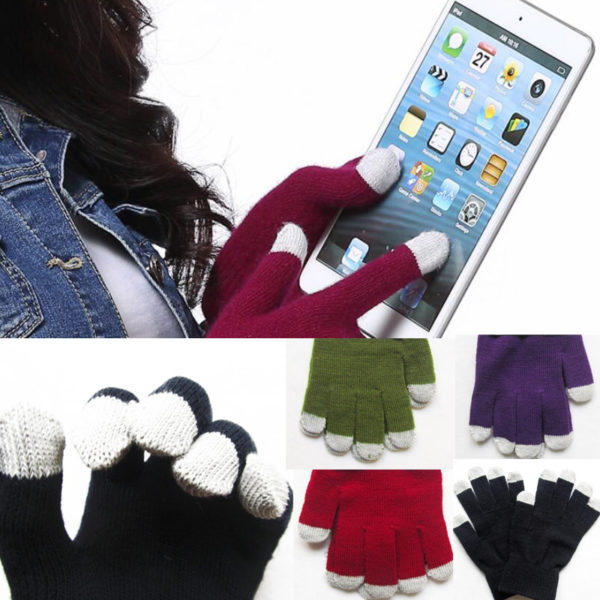 5 fingers touch screen gloves