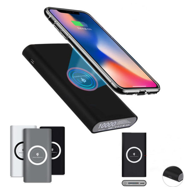 Wireless Charging Power Bank with Light Display